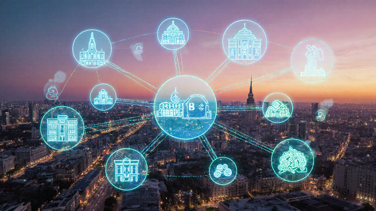 Карта России с малыми бизнесами, подающими заявки в государственные учреждения через цифровую систему.