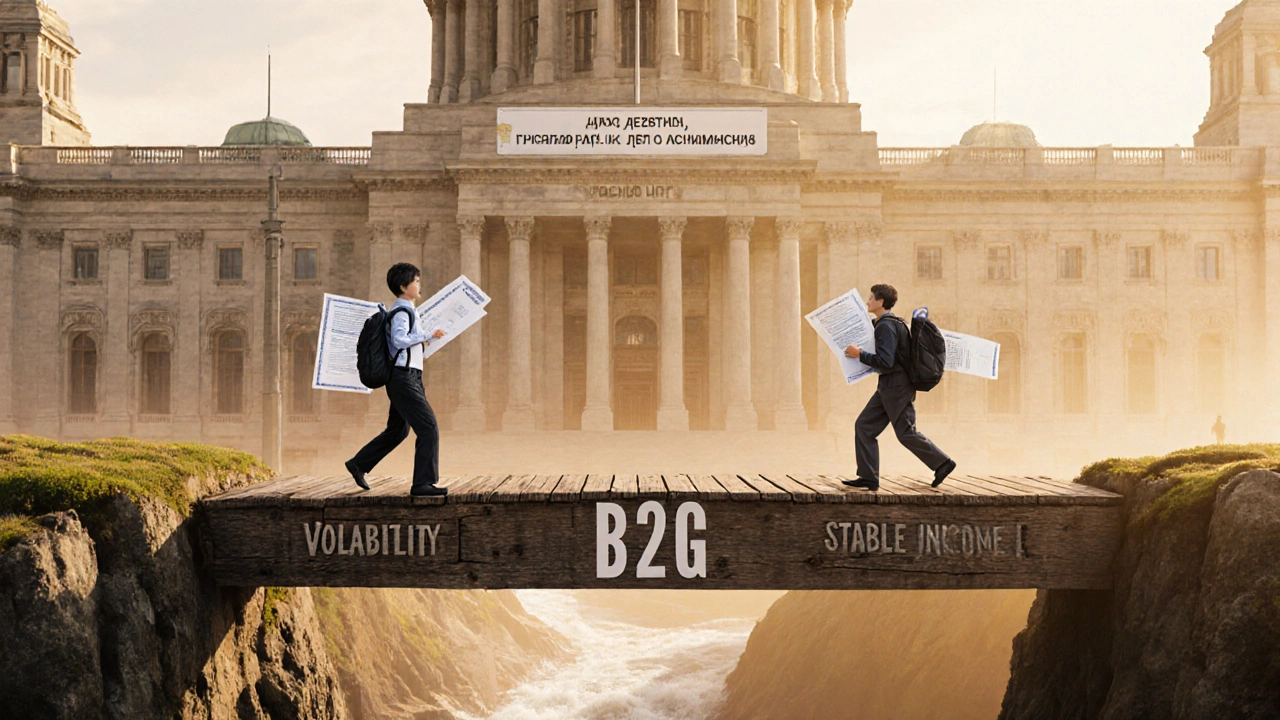 Мост B2G ведет малый бизнес от нестабильности к стабильному доходу под символом ЕИС.